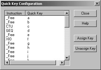 Select (check) these check boxes. 4. To assign a key to an element: a.