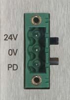 3.5.3 Power Supply Interface The connection takes place via a 3-pin plug-in terminal block.