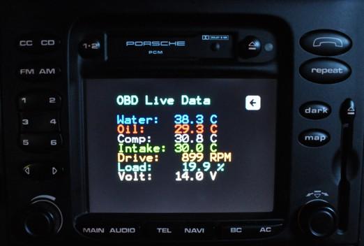 cable after the update. 5. OBD Live Data Additionally to the navigation function, the PNU system offers the possibility to show real time engine data.