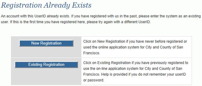 I am a NEW USER Applicants who have never submitted an application through JobAps for a City and County of San Francisco recruitment will need to register an account.