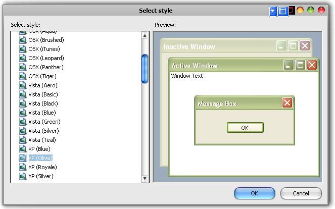 . Display style Visual appearance can be selected from the menu View>Appearance>Style The Style is stored with the operator's