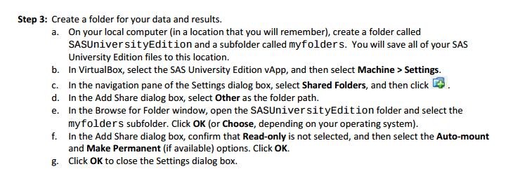 Step 3: setting up file access This is kind of complicated, but