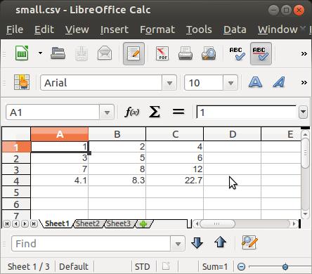 Reading data from a spreadsheet Best way, for R: save data as.csv file (File, Save As).