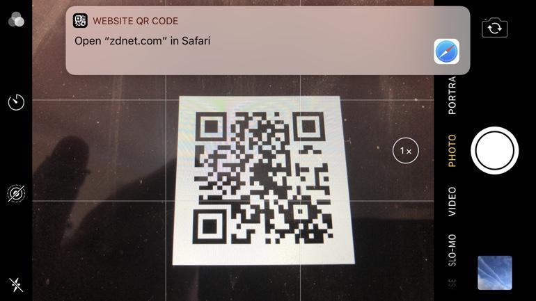 QR Code scanning Did you know that you can scan QR Codes directly from the camera