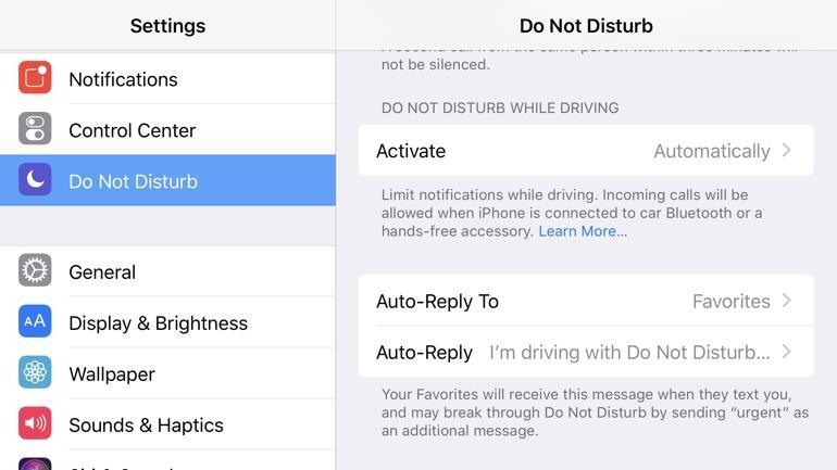 Set up Driving Mode replies This one goes hand-in-hand with Do Not Disturb While Driving and allows you to create