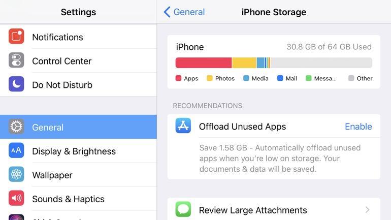 Free up storage space ios 11 has a number of storage-saving features, including the ability to delete unused apps if you are running low