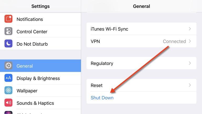 Power button hidden in the Settings app If your power button is feeling a little tired and in need of repair, Apple now has a software power off button that you can use