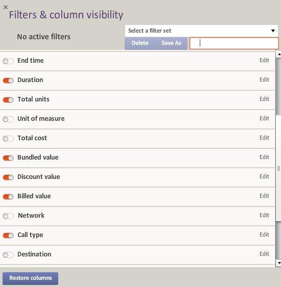 Filters When you click the filters button the filters pane opens on the right hand side of the screen.