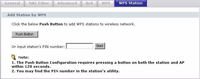Chapter 5 Wireless LAN Figure 45 WPS Station The following table describes the labels in this screen.