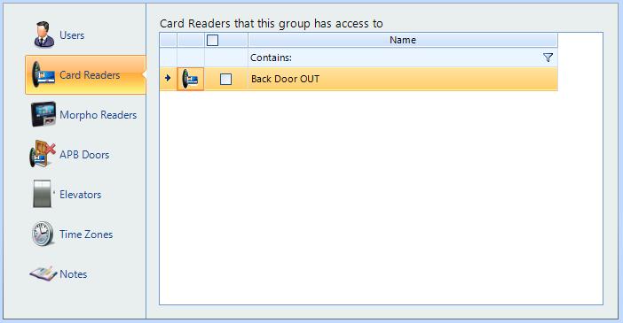 Select the readers that members of this Group will have access to. 2.