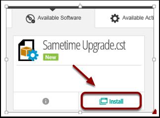 Your My Apps page will come up and you will see the Upgrade Option to install. Click on Install.