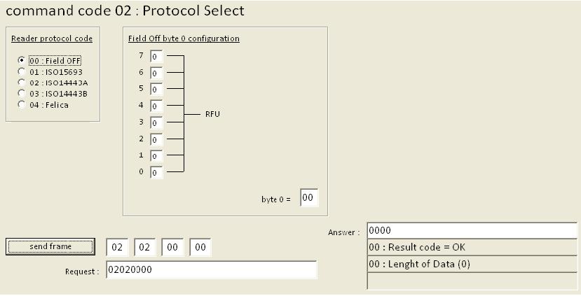 Click 03: ISO14443B to select and configure the ISO-14443-B communication protocol (see Figure 22).