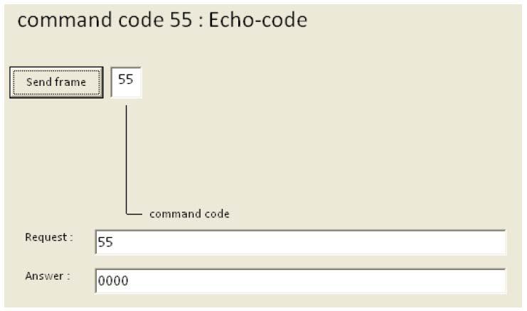 2.3.7 55: Echo Click 05: Echo to perform a serial interface echo (see Figure 28). Figure 28. Echo window 2.4 ISO15693 menu 1.