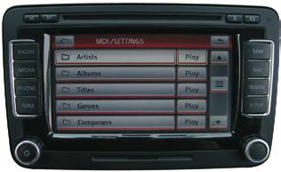 The following menu items provide specific functions for music playback: Play All: plays all the music from the selected source.