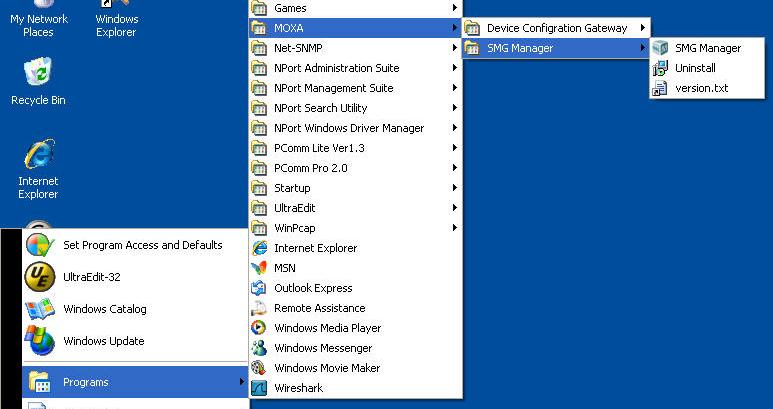 Select Device Configuration Gateway from the Start menu under All Programs MOXA. 2.