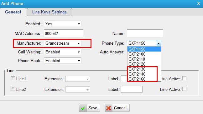 Path: PBX Extensions Phone Provisioning General Settings for Yealink 7.