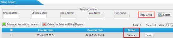 Check "By Group", all the group billing reports will be displayed. 8.