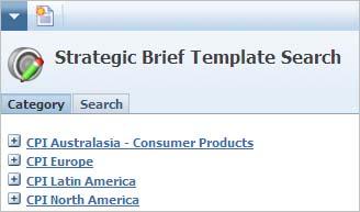 Strategic Brief Templates Access Rights Any user that has site access to NPD can create strategic briefs.
