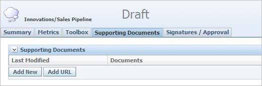 Toolbox Tab Use the Toolbox tab to attach business documents that are used as templates, as Figure 4 9 shows.