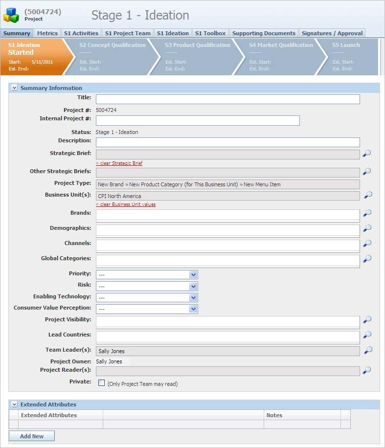 Projects Supporting Documents Tab Signatures/Approval Tab Refer to Figure 5 30.