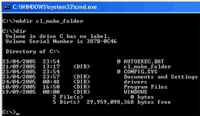 How to make a folder using the Command Prompt You can then use: