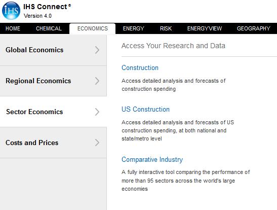 Access US Construction content from: ECONOMICS