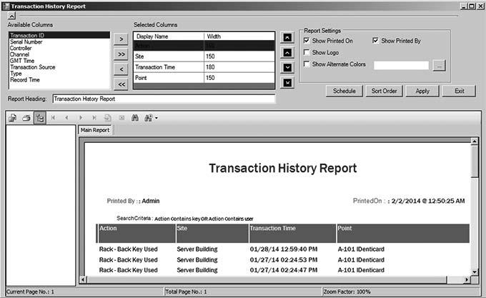 Figure 4.3.1 4.4 Video Links Report Video links reports are only applicable with video integration.