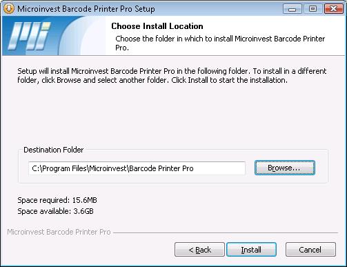 4. The installation wizard will assign the program automatically in the