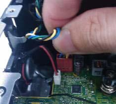 8) Power cable remove a)