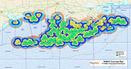 WiMax Coverage map Network is comprised of over 56 fully-owned and managed backbone