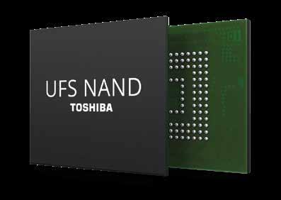 11 MANAGED NAND UFS High Performance Mass Storage Toshiba s flash memories with an integrated controller provide error correction, wear levelling, bad-block management, etc.