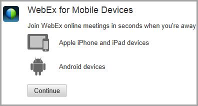 Choose Cisco WebEx Meetings and then tap Free then Install. The application icon appears on your ipad s Home screen. To activate the WebEx service on your ipad: 1.