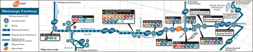 For further information on the Mississauga Transitway, please visit: www.mississauga.
