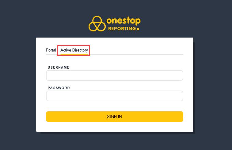 Use Active Directory to add users You can use your Active Directory (AD) to automatically add users to OneStop Reporting.