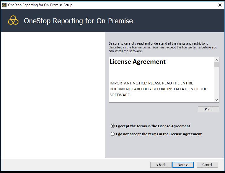 3. Read the license agreement. 4.
