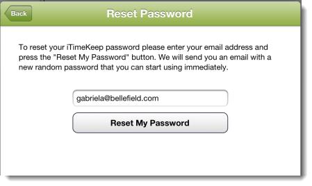 At this point a NEW password will be send to you.