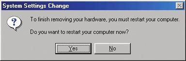 For Windows Me and 98SE, this screen may appear. Click Yes to finalize the installation Your Installation is Complete!
