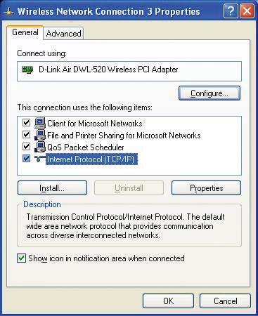 Networking Basics Assigning a Static IP Address in Windows XP/2000 Click on Internet Protocol (TCP/IP). Click Properties. In the window below, select Use the following IP address.