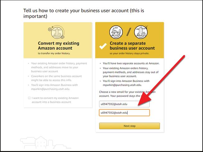 Scenario C: You DO have an existing Amazon.com account with your University email, you have made personal purchases on this account and want to retain it as a personal account.