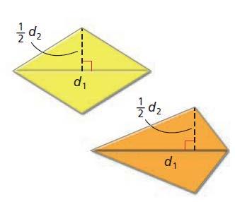 10.1 Find the area of a trapezoid Find the area of the triangle: 10.1 A kite or a rhombus can be divided into two congruent triangles 10.