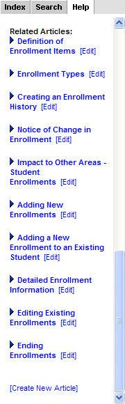 3. The Related Articles display at the end of the basic description of the module.
