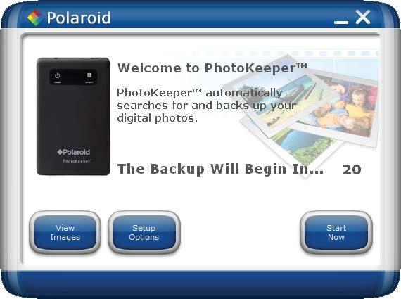 How To Make a Backup of Your Photos Note: To start backing up immediately, click on the Start Now button.
