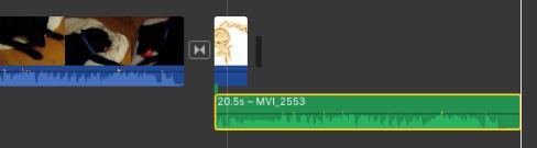 38. To take audio from one clip and put it on another select the clip in