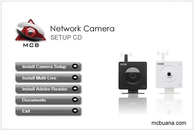 Fig 2.1 B. Click the Install Software button and this will install the utility that enables you to connect your cameras.