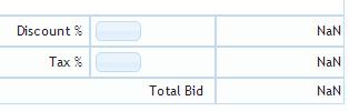 17 Upload your bids - Unit Price and VAT Enter the Unit Price of the item and select the VAT