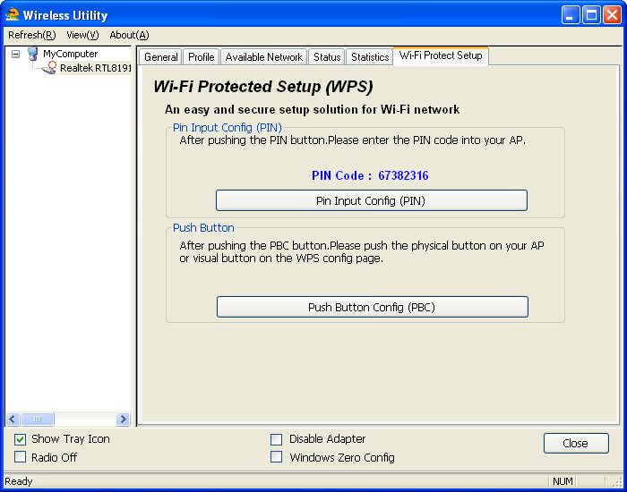 Wi-Fi Protect Setup (WPS) WPS is an easy and secure setup solution for Wi-Fi network.