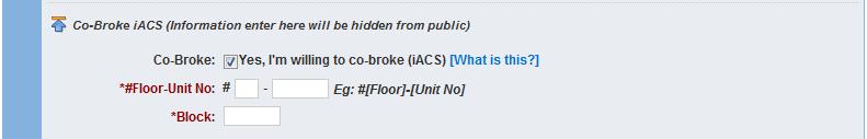 Co-Broke (IACS) 9: Check this box if you want to co-broke your listing * If you have selected on the Co- broke option.