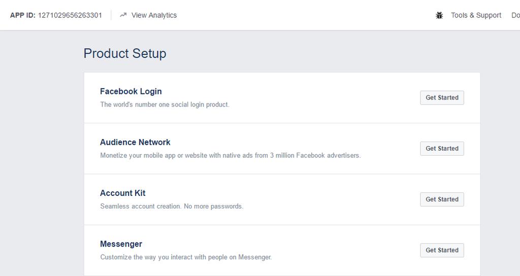 Click on Get Started in Facebook Login Click on Dashboard, you will see your