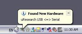 Attach the USB device to your system.