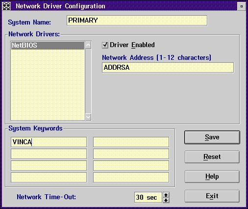 Step 6: Install and Configure NetFinity The Network Driver Configuration window appears. 8. In the System Name field, type the System Name selected for the primary machine.